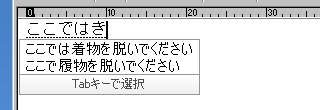 Google日本語入力 ここでは着物を脱いでください ここで履物を脱いでください